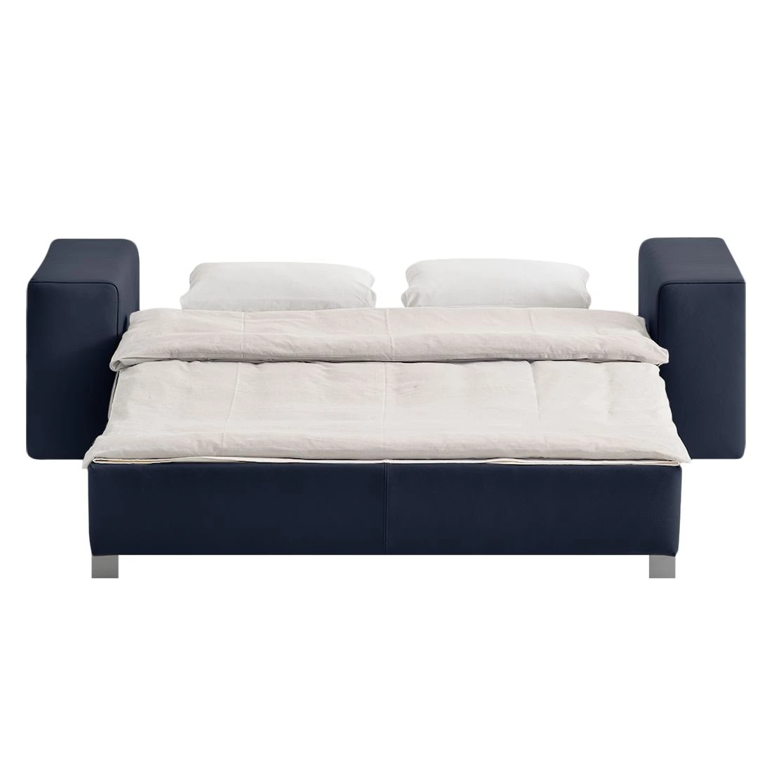 Chillout by Franz Fertig Schlafsofa Plaza Echtleder - Dunkelblau - Breite: 178 cm - Keine Funktion 3 Chillout by Franz Fertig Schlafsofa Plaza Echtleder - Dunkelblau - Breite: 178 cm - Keine Funktion – Bild 3