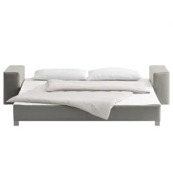 Chillout by Franz Fertig Schlafsofa Plaza Echtleder - Grau - Breite: 228 cm - Keine Funktion -Wohnzimmermöbel boutique en ligne schlafsofa plaza echtleder grau 228 cm gerade armlehnen 1415674