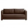 Chillout by Franz Fertig Schlafsofa Randa Echtleder - Espresso - Breite: 202 cm