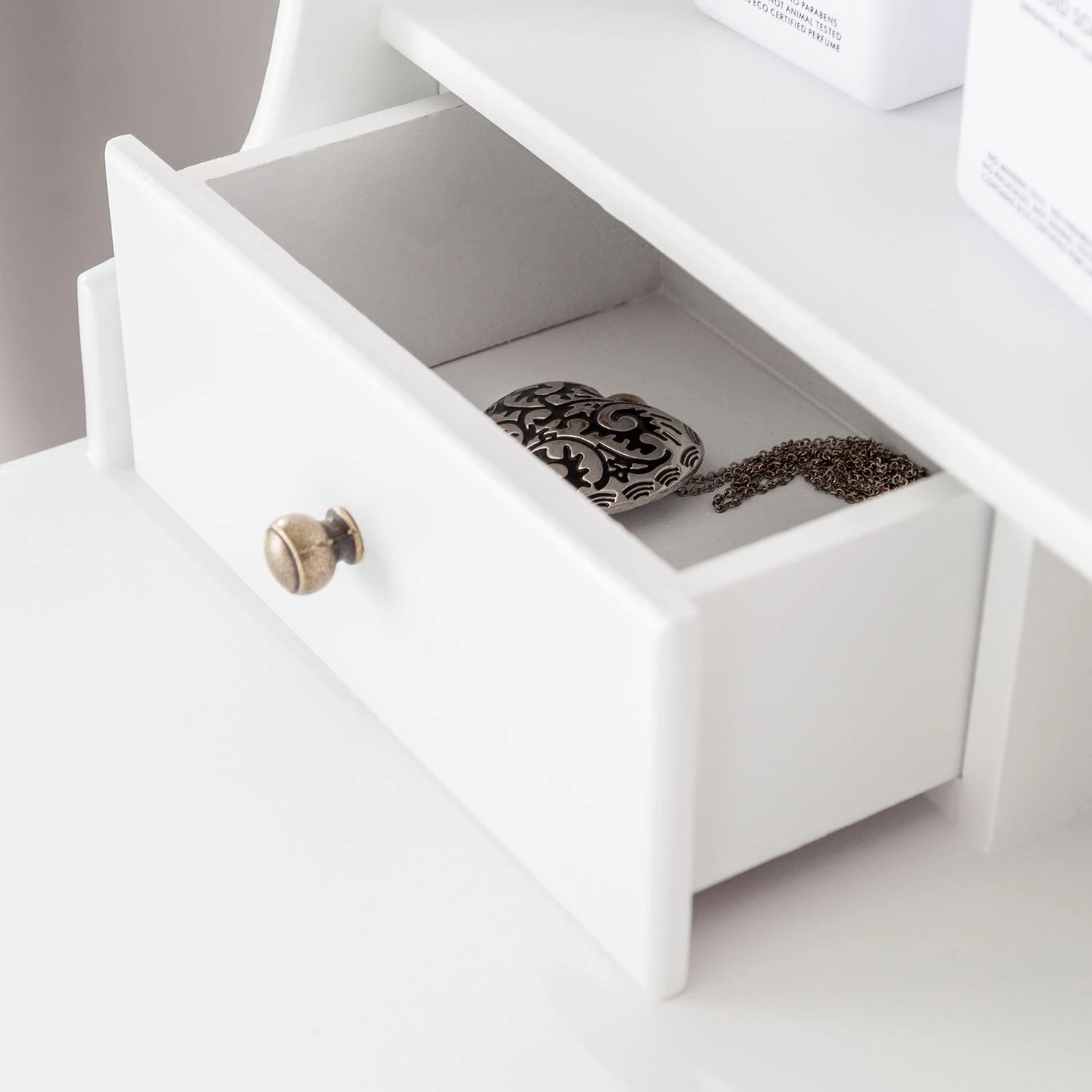 Maison Belfort Schminktisch Belleville - mit 3 Schubladen - Romantik Look 9 Maison Belfort Schminktisch Belleville - mit 3 Schubladen - Romantik Look – Bild 9