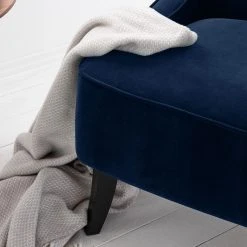 Maison Belfort Sessel Audrey Samt -Wohnzimmermöbel boutique en ligne sessel audrey samt dunkelblau 5182432