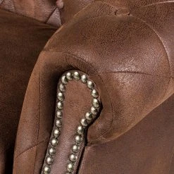 Ars manufacti Sessel Benavente - Antiklederoptik Braun -Wohnzimmermöbel boutique en ligne sessel benavente antiklederlook braun 406397