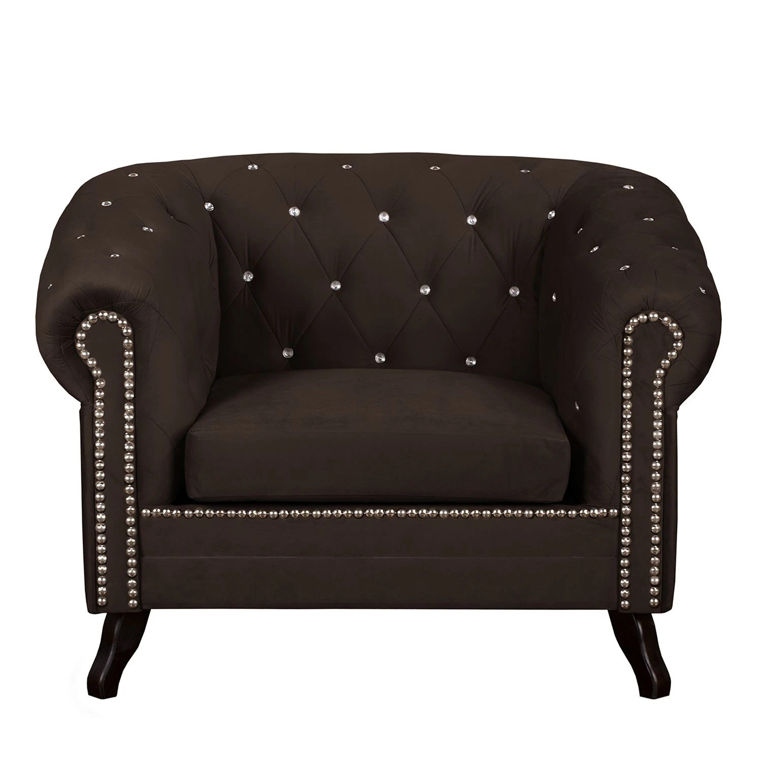 Jack & Alice Sessel Benavente I Microfaser - Dunkelbraun 3 Jack & Alice Sessel Benavente I Microfaser - Dunkelbraun – Bild 3