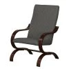 Modoform Sessel Bueno Vista Strukturstoff - Grau - Dunkelbraun - Wenge