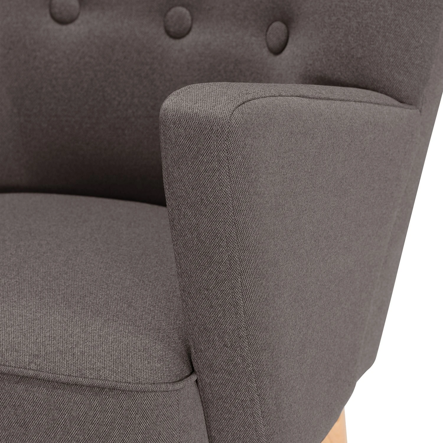 Mørteens Sessel Bumberry Webstoff - Taupe 8 Mørteens Sessel Bumberry Webstoff - Taupe – Bild 8