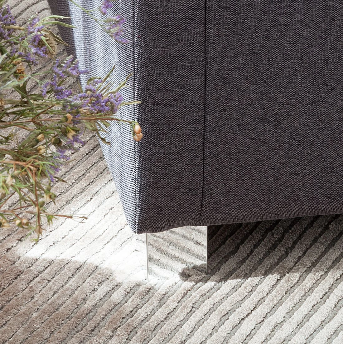 Mooved Sessel Carmen - Webstoff Grau 3 Mooved Sessel Carmen - Webstoff Grau – Bild 3