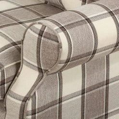 Maison Belfort Ohrensessel Colmar XL Webstoff - Braun / Beige -Wohnzimmermöbel boutique en ligne sessel corteen webstoff braun beige 4283708