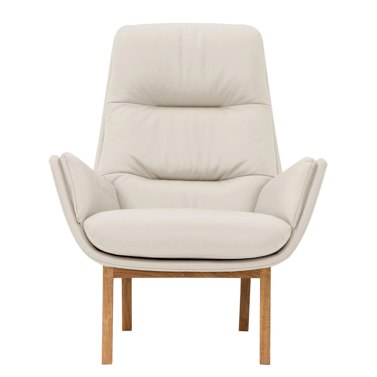 Studio Copenhagen Sessel Garbo I Echtleder - Echtleder - Echtleder Neka: Creme - Eiche Dunkel 3 Studio Copenhagen Sessel Garbo I Echtleder - Echtleder - Echtleder Neka: Creme - Eiche Dunkel – Bild 3