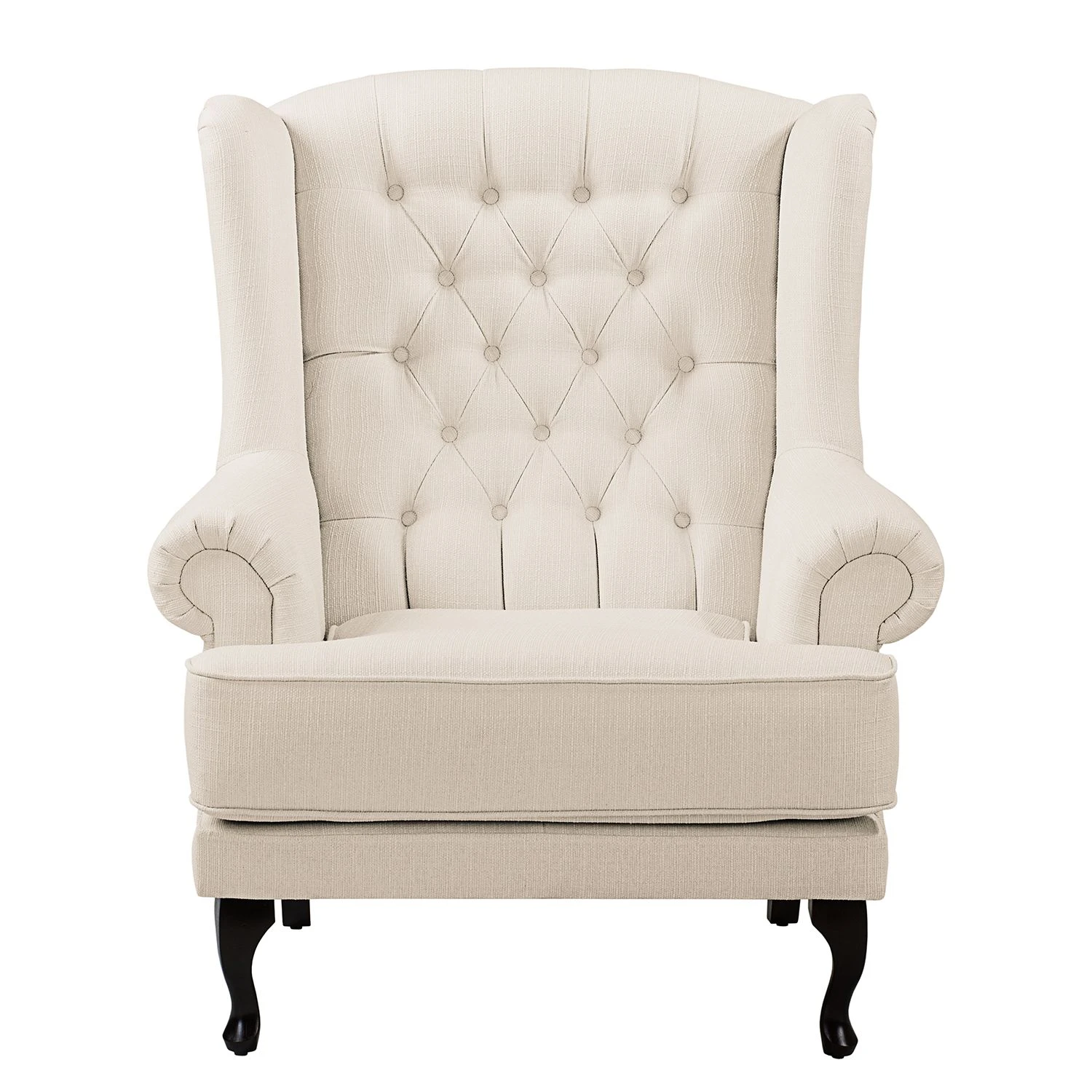 Maison Belfort Ohrensessel Miscol - Beige - Mit Hocker 3 Maison Belfort Ohrensessel Miscol - Beige - Mit Hocker – Bild 3