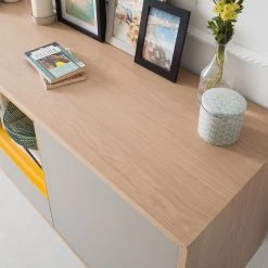 Studio Copenhagen Sideboard Caspito - Hellgrau / Eiche -Wohnzimmermöbel boutique en ligne sideboard caspito hellgrau eiche 4373664