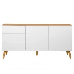Tenzo Sideboard Dot I - Weiß -Wohnzimmermöbel boutique en ligne sideboard dot i eiche teilmassiv weiss 4148632