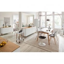 Tenzo Sideboard Dot II - Weiß -Wohnzimmermöbel boutique en ligne sideboard dot ii eiche teilmassiv weiss 4163456