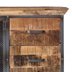 Ars manufacti Sideboard Hunter - Mango massiv / Metall - Mango / Blaugrau -Wohnzimmermöbel boutique en ligne sideboard hunter mango massiv metall mango blaugrau 4414528