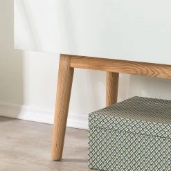 Mørteens Sideboard Lindholm III - Weiß -Wohnzimmermöbel boutique en ligne sideboard lindholm iii weiss dekor eiche massiv 3177333