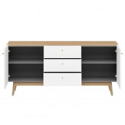 Germania Sideboard Monteo I - Weiß / Eiche -Wohnzimmermöbel boutique en ligne sideboard monteo weiss eiche 4943284