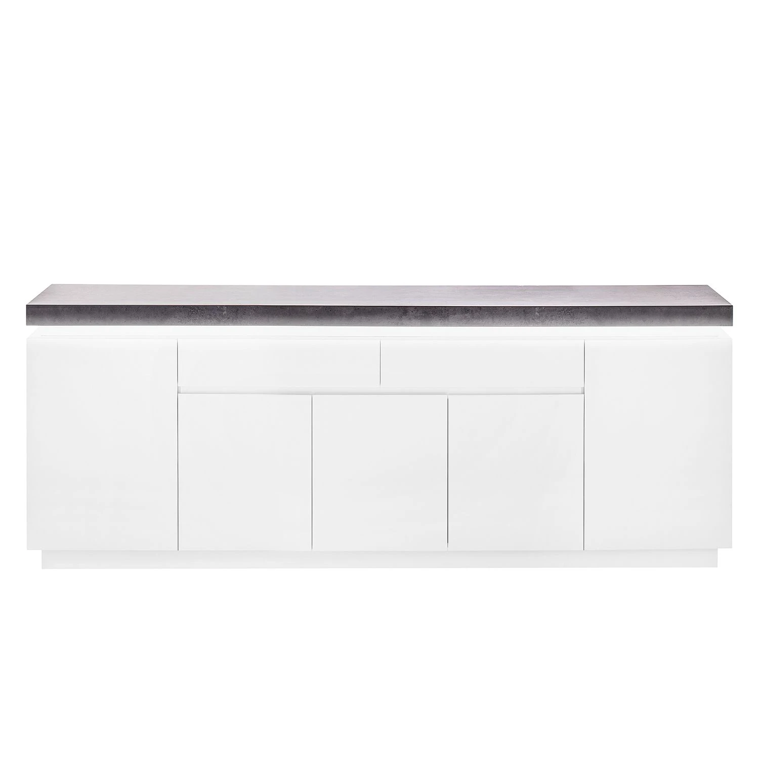 Fredriks Sideboard Namona III - Inkl. Beleuchtung - Beton Dekor / Weiß 3 Fredriks Sideboard Namona III - Inkl. Beleuchtung - Beton Dekor / Weiß – Bild 3