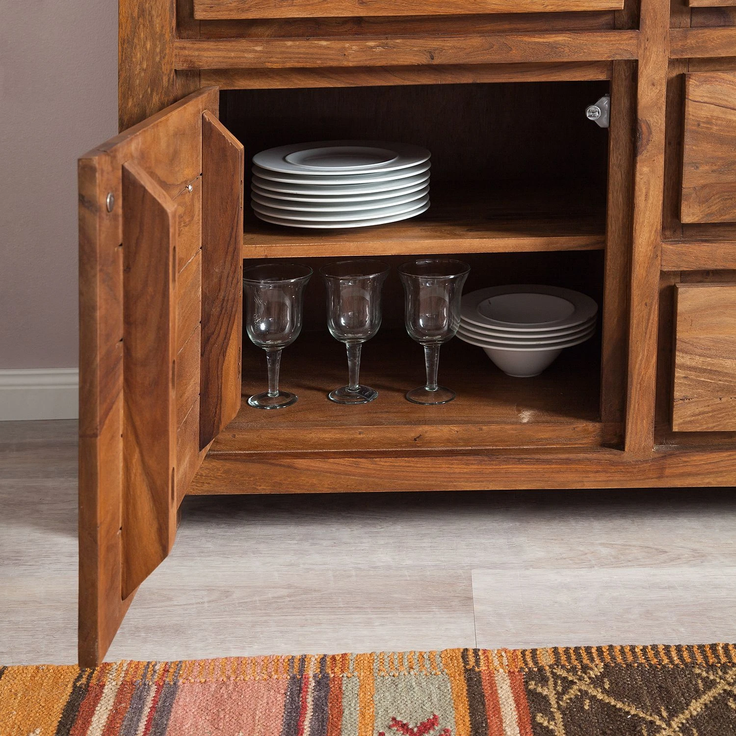 Ars Natura Sideboard Ohio I - Seesham massiv - gewachst 7 Ars Natura Sideboard Ohio I - Seesham massiv - gewachst – Bild 7