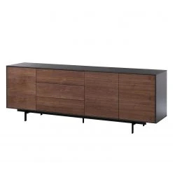 Eva Padberg Collection Sideboard Payara - Echtholzfurnier - Walnuss / Anthrazit