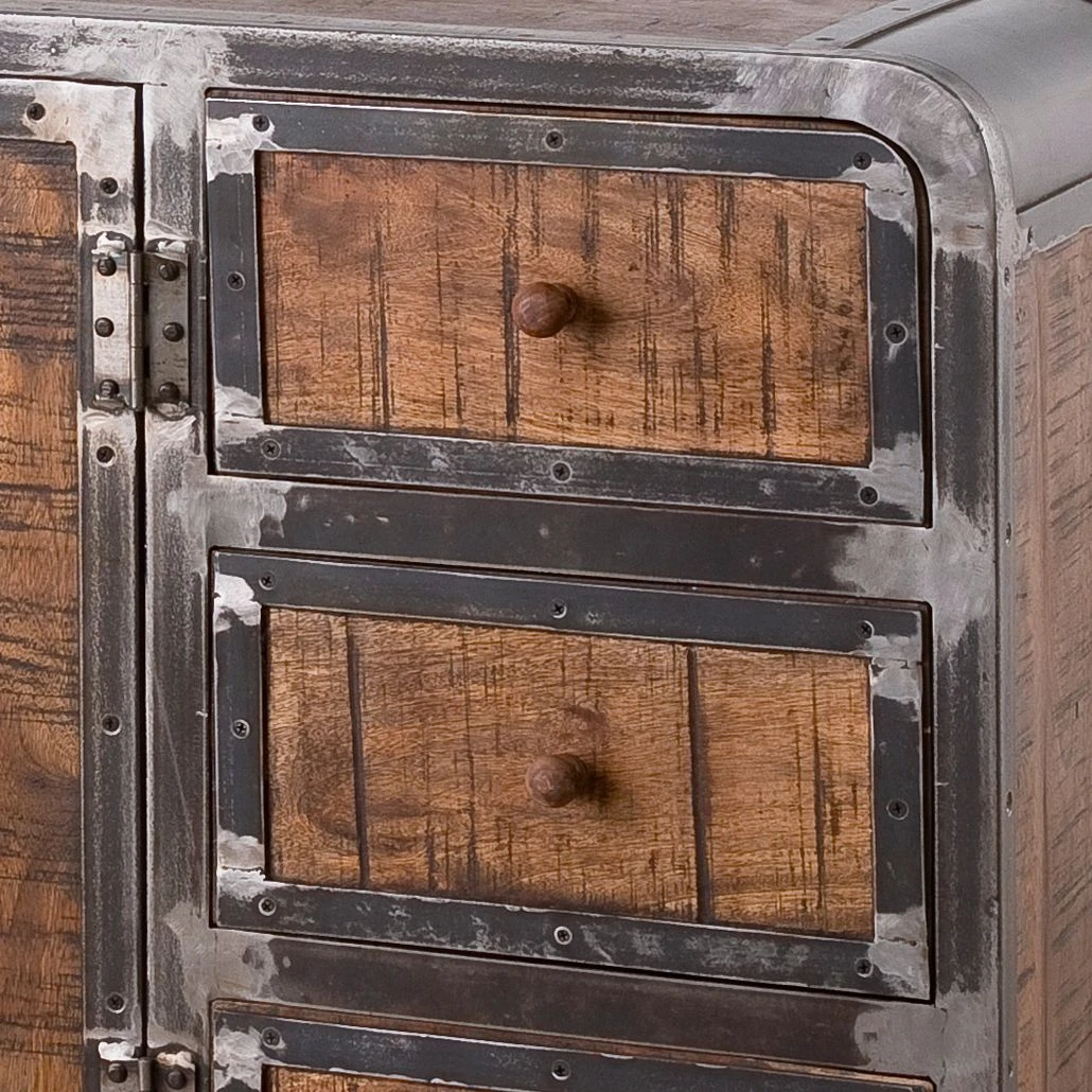 Ars manufacti Sideboard Wharton I - Akazie teilmassiv / Stahl 12 Ars manufacti Sideboard Wharton I - Akazie teilmassiv / Stahl – Bild 12