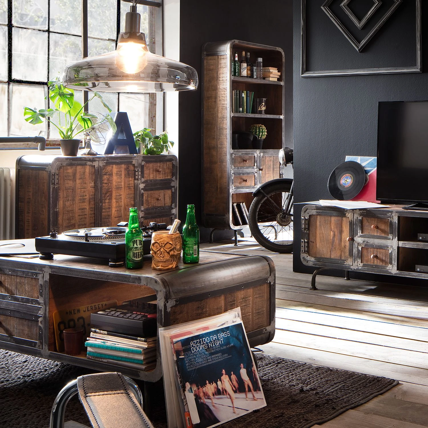 Ars manufacti Sideboard Wharton I - Akazie teilmassiv / Stahl 3 Ars manufacti Sideboard Wharton I - Akazie teilmassiv / Stahl – Bild 3