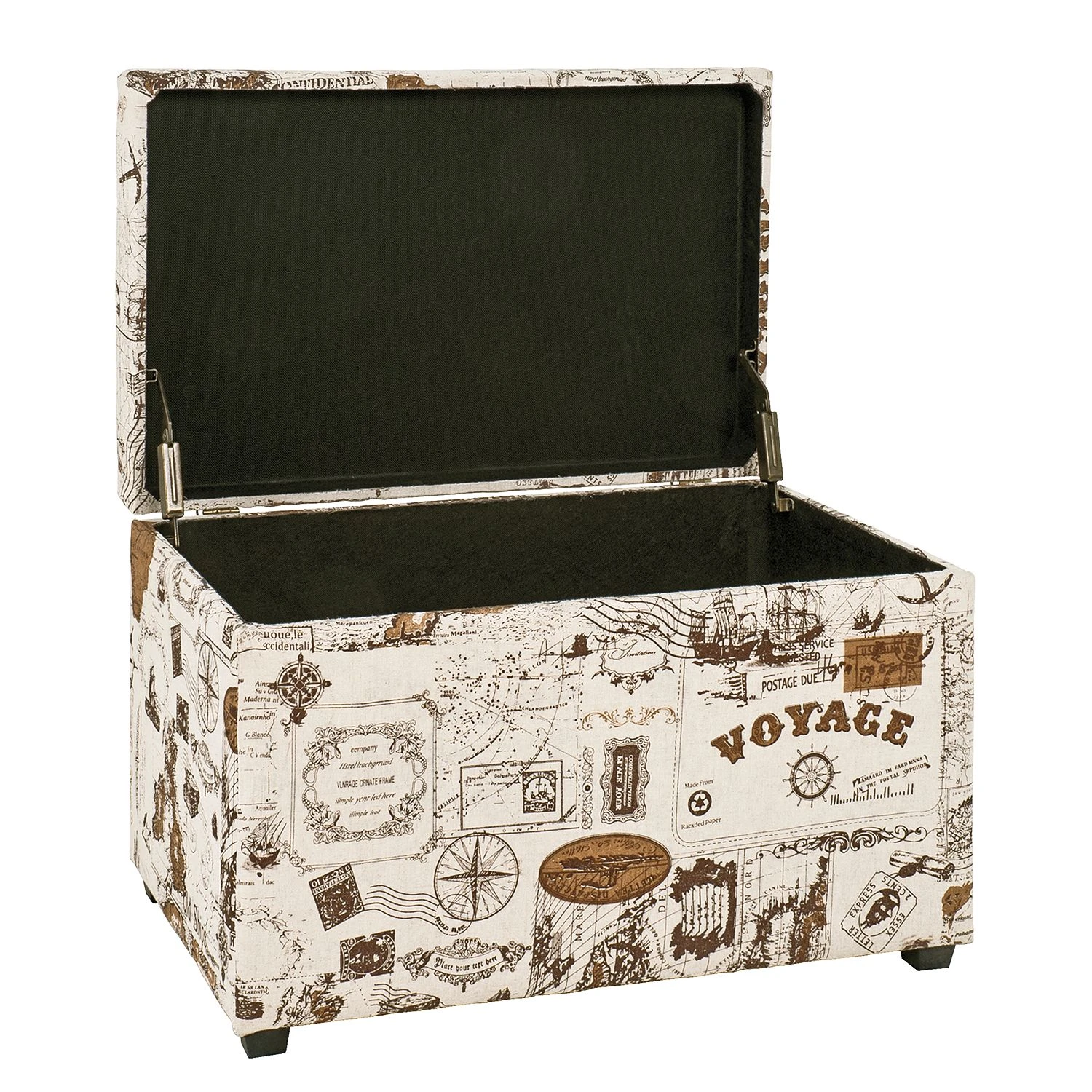 Home Design Sitztruhe Sagres - Leinen - Mehrfarbig 2 Home Design Sitztruhe Sagres - Leinen - Mehrfarbig – Bild 2