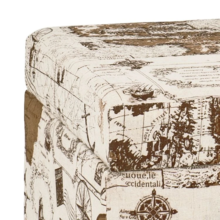 Home Design Sitztruhe Sagres - Leinen - Mehrfarbig 4 Home Design Sitztruhe Sagres - Leinen - Mehrfarbig – Bild 4