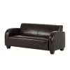 Maison Belfort Sofa La Habana (3-Sitzer) - Bycast-Kunstleder Dunkelbraun