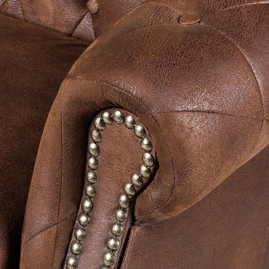 Ars manufacti Sofa Benavente (2-Sitzer) - Antiklederoptik Braun 7 Ars manufacti Sofa Benavente (2-Sitzer) - Antiklederoptik Braun – Bild 7