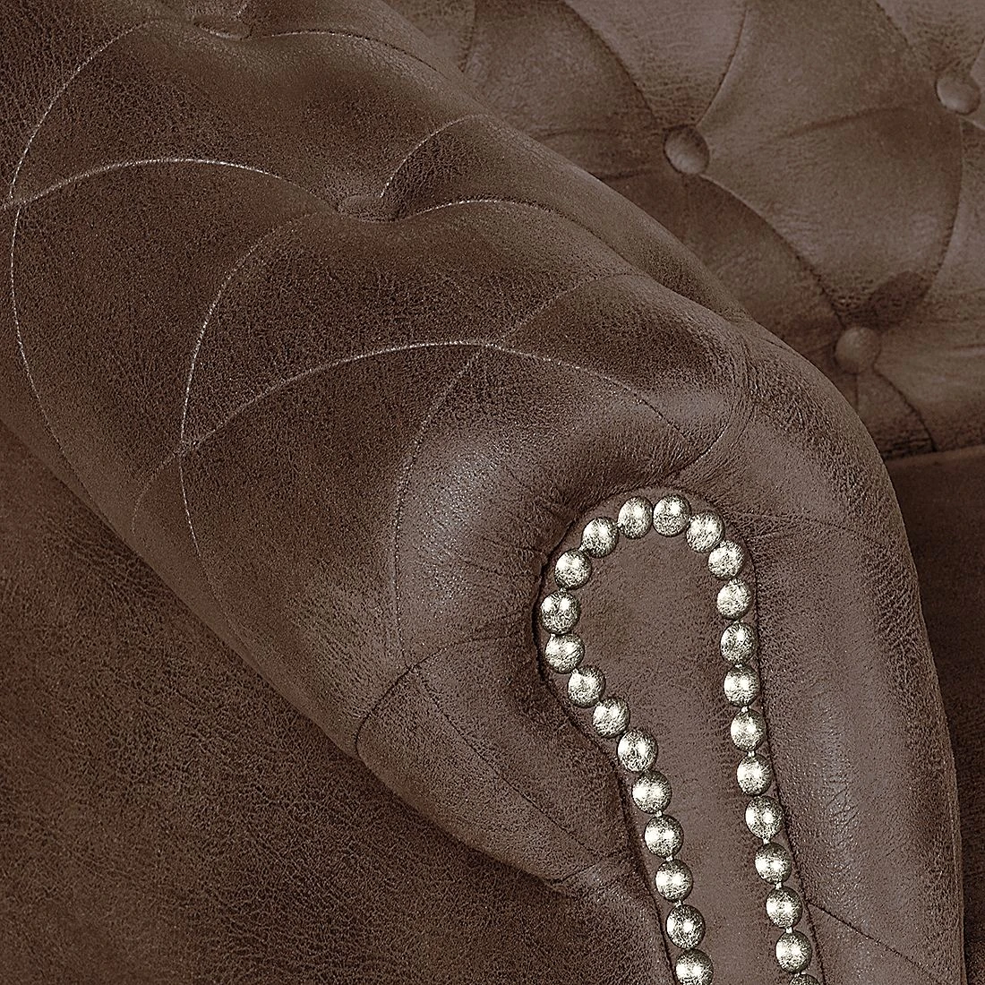 Ars manufacti Sofa Benavente (2-Sitzer) - Antiklederoptik Dunkelbraun 9 Ars manufacti Sofa Benavente (2-Sitzer) - Antiklederoptik Dunkelbraun – Bild 9