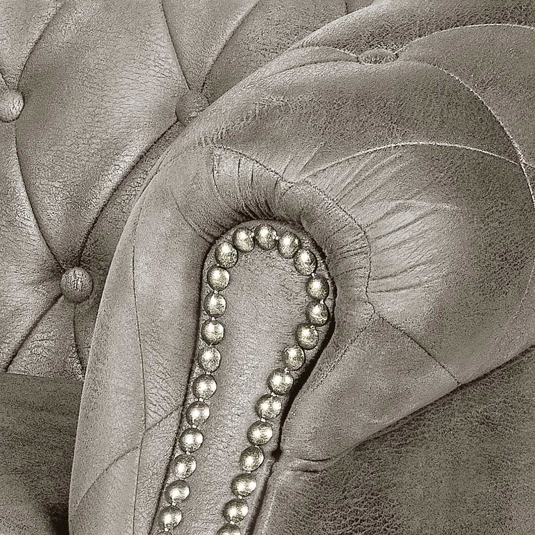 Ars manufacti Sofa Benavente (2-Sitzer) - Antiklederoptik Silber 5 Ars manufacti Sofa Benavente (2-Sitzer) - Antiklederoptik Silber – Bild 5