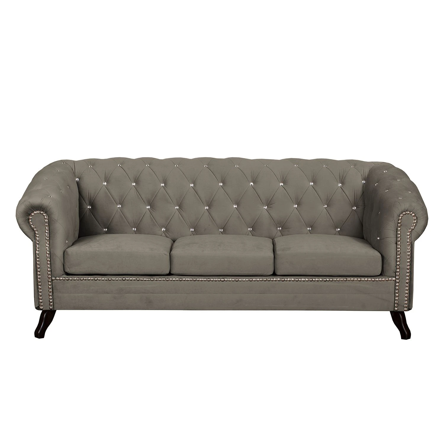Jack & Alice Sofa Benavente I (3-Sitzer) Microfaser - Steingrau 3 Jack & Alice Sofa Benavente I (3-Sitzer) Microfaser - Steingrau – Bild 3