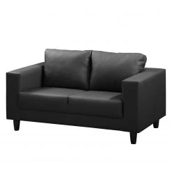 Ars manufacti Sofa Bexwell I (2-Sitzer) - Kunstleder Madara: Schwarz