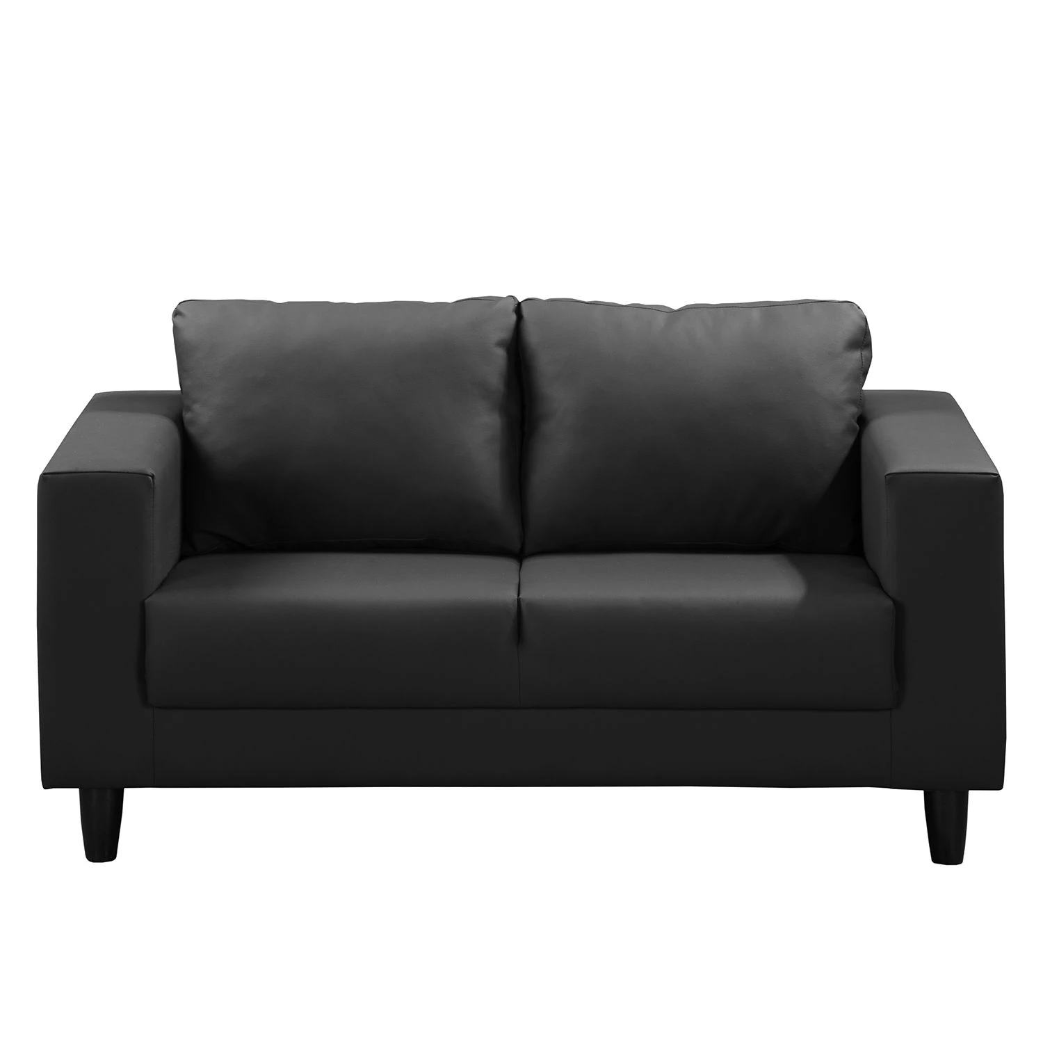Ars manufacti Sofa Bexwell I (2-Sitzer) - Kunstleder Madara: Schwarz 2 Ars manufacti Sofa Bexwell I (2-Sitzer) - Kunstleder Madara: Schwarz – Bild 2