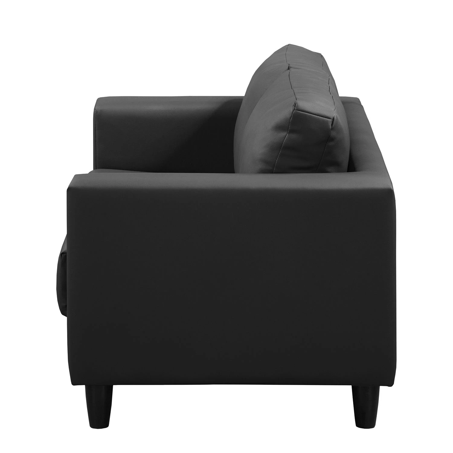 Ars manufacti Sofa Bexwell I (2-Sitzer) - Kunstleder Madara: Schwarz 3 Ars manufacti Sofa Bexwell I (2-Sitzer) - Kunstleder Madara: Schwarz – Bild 3