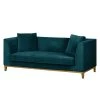 Jack & Alice Sofa Blomma (3-Sitzer) - Petrol - Eiche