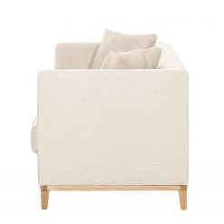 Jack & Alice Sofa Blomma (3-Sitzer) - Webstoff Beige - Gestell: Eichefarbig -Wohnzimmermöbel boutique en ligne sofa blomma 3 sitzer webstoff beige gestell eichefarbig 4833248