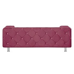 Home Design Sofa Carlotta (2-Sitzer) - Microfaser Bordeaux -Wohnzimmermöbel boutique en ligne sofa carlotta 2 sitzer microfaser bordeaux 437703