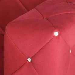 Home Design Sofa Carlotta (2-Sitzer) - Microfaser Rot -Wohnzimmermöbel boutique en ligne sofa carlotta 2 sitzer microfaser rot 388184