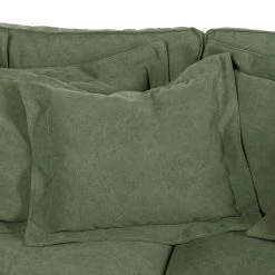 Maison Belfort Sofa Coral Beach (3-Sitzer) Webstoff - Olivgrün -Wohnzimmermöbel boutique en ligne sofa coral beach 3 sitzer webstoff olivgruen 3663529