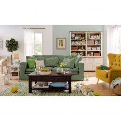 Maison Belfort Sofa Coral Beach (3-Sitzer) Webstoff - Olivgrün -Wohnzimmermöbel boutique en ligne sofa coral beach 3 sitzer webstoff olivgruen 5155208