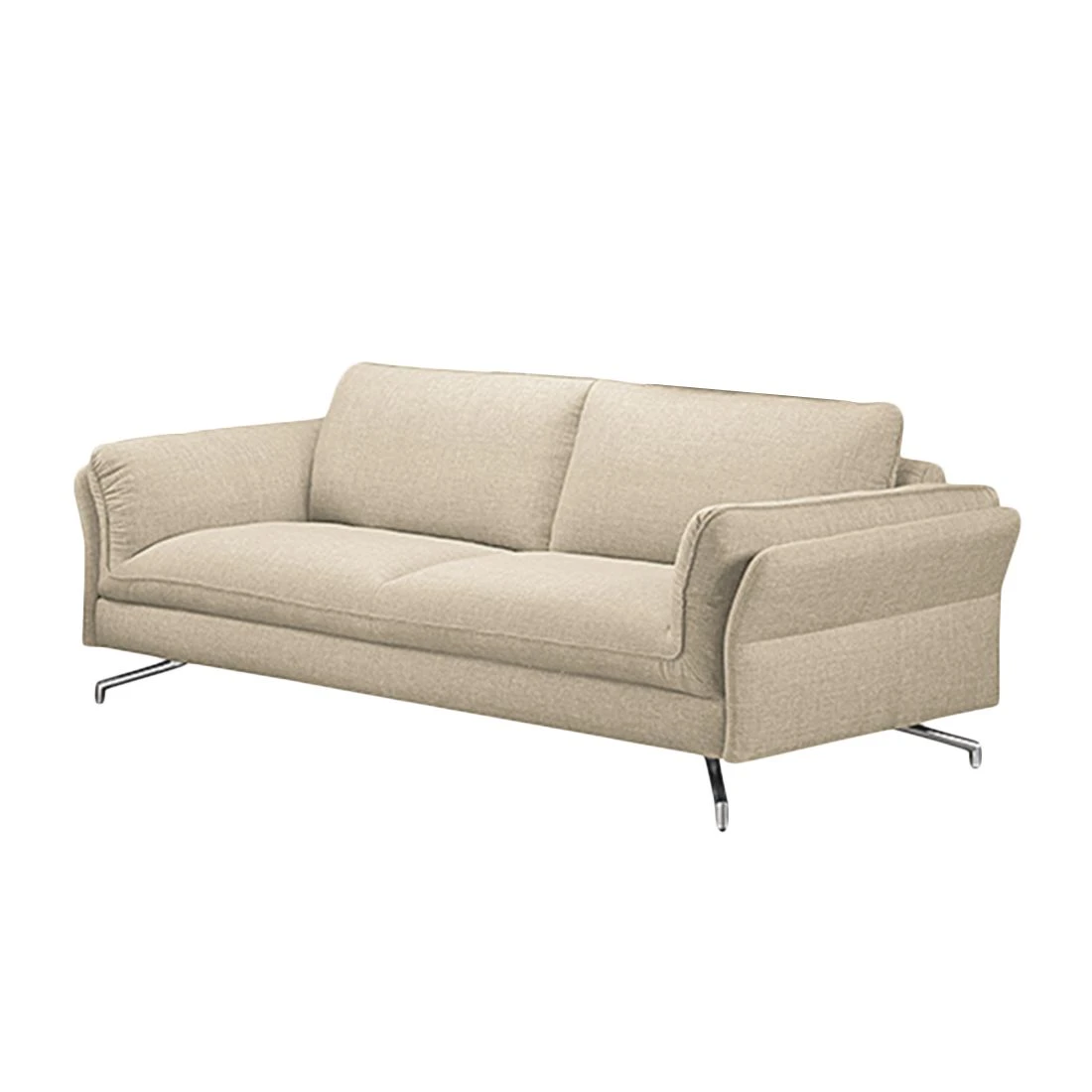 Loftscape Sofa Enrico (2,5-Sitzer) - Webstoff Beige - Mit 1 Kopfstütze 2 Loftscape Sofa Enrico (2,5-Sitzer) - Webstoff Beige - Mit 1 Kopfstütze – Bild 2