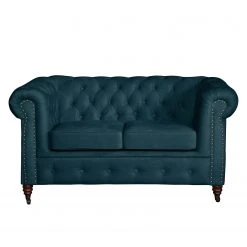 Jack & Alice Sofa Esplanada (2-Sitzer) Samt - Dunkelblau -Wohnzimmermöbel boutique en ligne sofa esplanada 2 sitzer microfaser dunkelblau 4504836