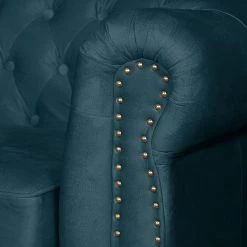 Jack & Alice Sofa Esplanada (2-Sitzer) Samt - Dunkelblau -Wohnzimmermöbel boutique en ligne sofa esplanada 3 sitzer microfaser dunkelblau 4504688