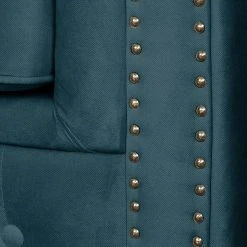 Jack & Alice Sofa Esplanada (2-Sitzer) Samt - Dunkelblau -Wohnzimmermöbel boutique en ligne sofa esplanada 3 sitzer microfaser dunkelblau 4504704