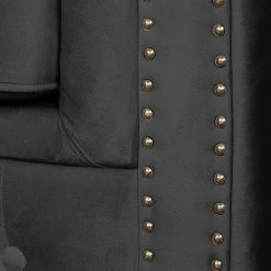 Jack & Alice Sofa Esplanada (3-Sitzer) Samt - Schwarz -Wohnzimmermöbel boutique en ligne sofa esplanada 3 sitzer microfaser schwarz 4504588