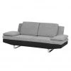 Loftscape Sofa Felipa (2-Sitzer) - Webstoff Schwarz/Strukturstoff Grau