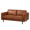 Ars manufacti 2-Sitzer Sofa FORT DODGE - Antiklederlook - Microfaser Yaka: Cognac