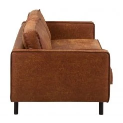 Ars manufacti 3-Sitzer Sofa FORT DODGE - Antiklederlook - Microfaser Yaka: Cognac -Wohnzimmermöbel boutique en ligne sofa fort dodge 3 sitzer antiklederlook cognac 4669732