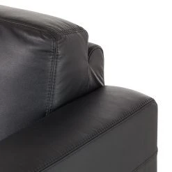 Fredriks Sofa Lampone (3-Sitzer) - Echtleder - Schwarz -Wohnzimmermöbel boutique en ligne sofa lampone 3 sitzer echtleder schwarz 1387437