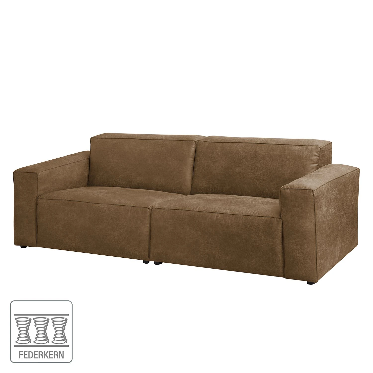Ars manufacti Sofa Manchester (3-Sitzer) Antiklederloo - Camel 2 Ars manufacti Sofa Manchester (3-Sitzer) Antiklederloo - Camel – Bild 2